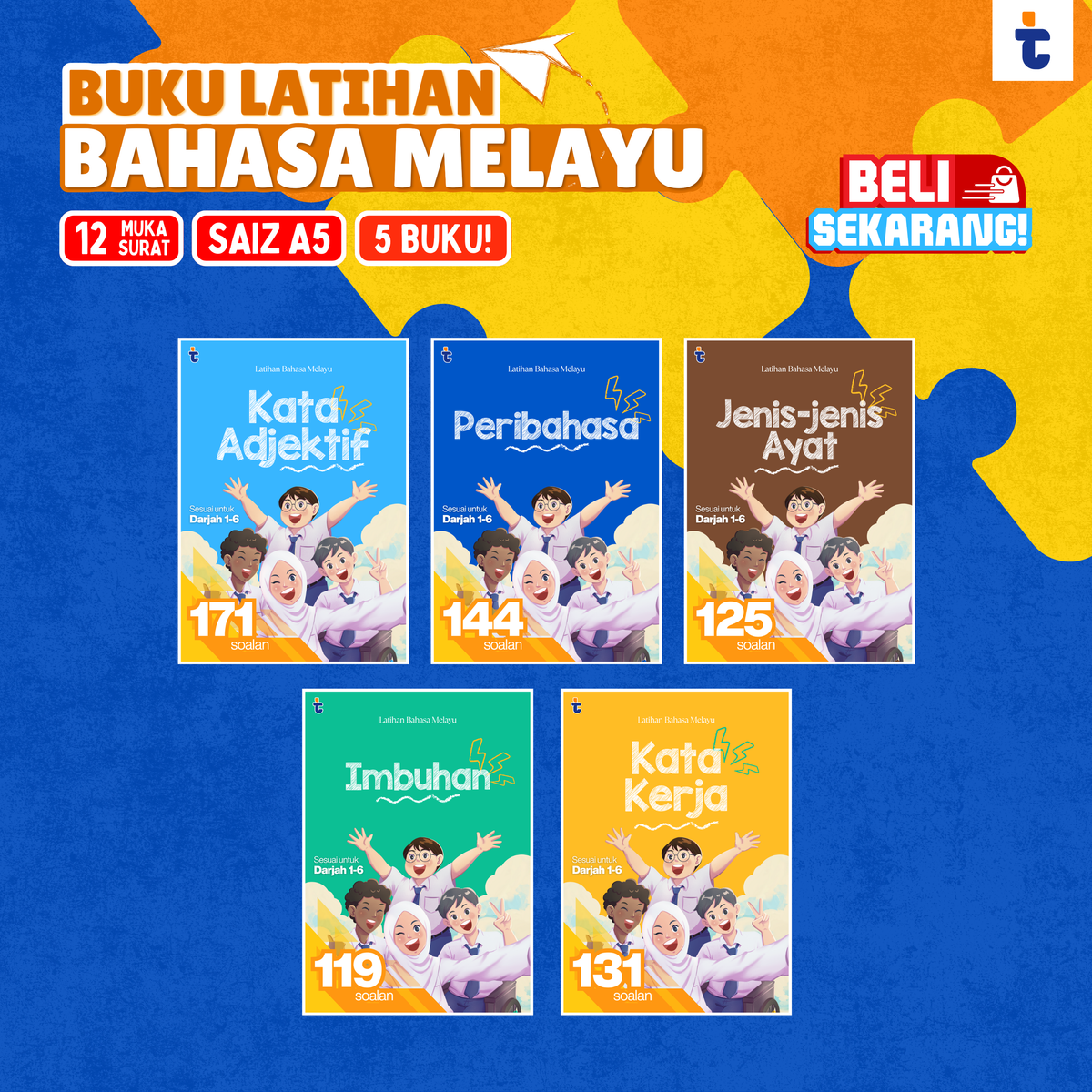 5 BUKU LATIHAN BAHASA MELAYU