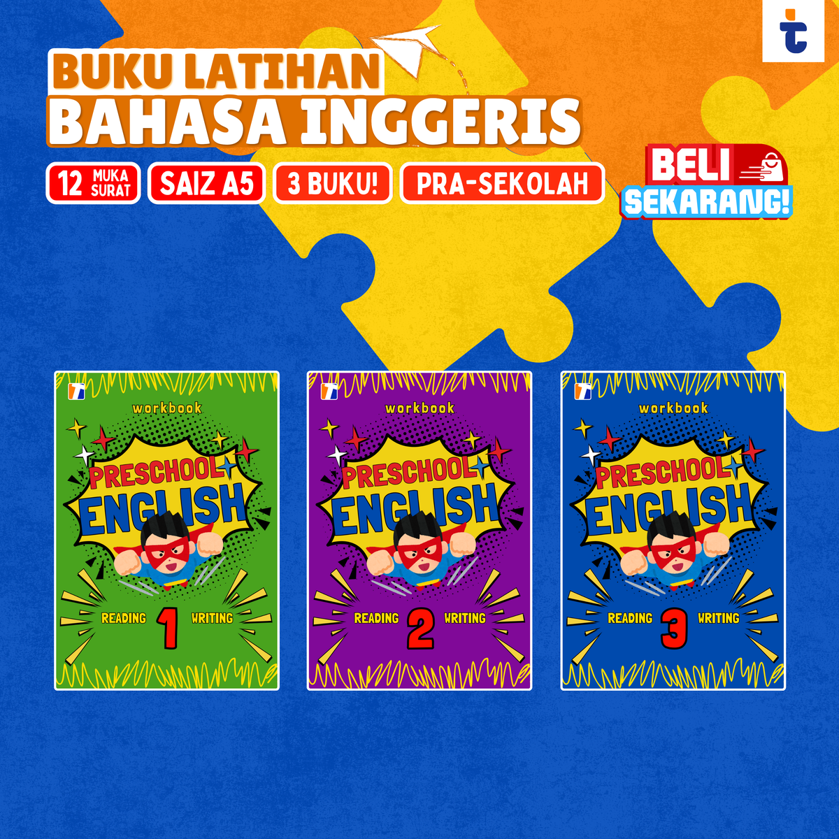 9 BUKU PRASEKOLAH CEPAT PANDAI