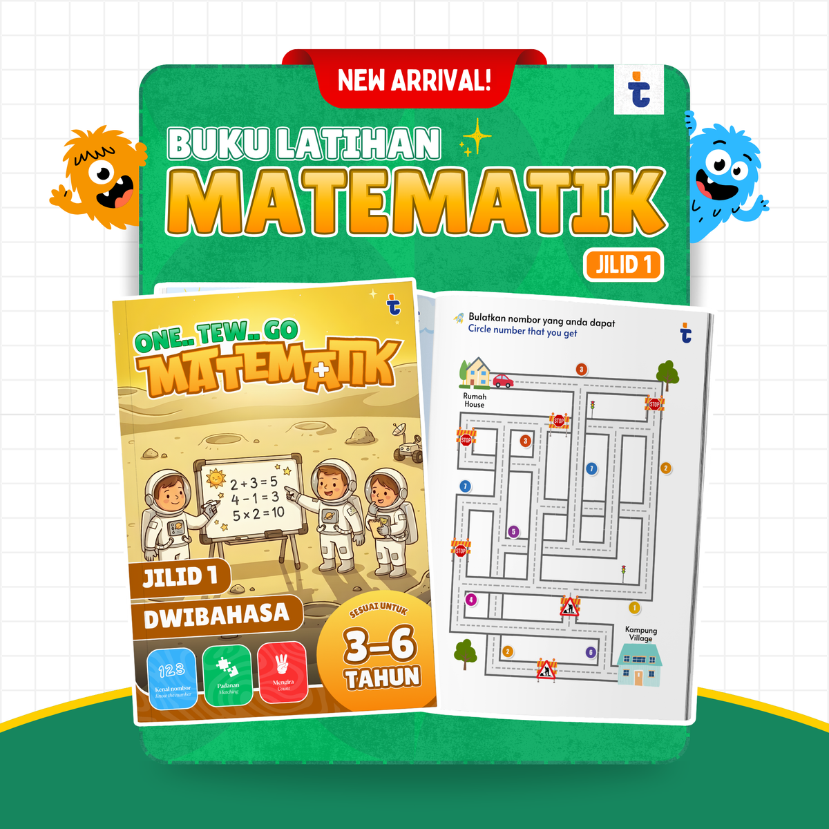 SET MATH PRASEKOLAH DWIBAHASA
