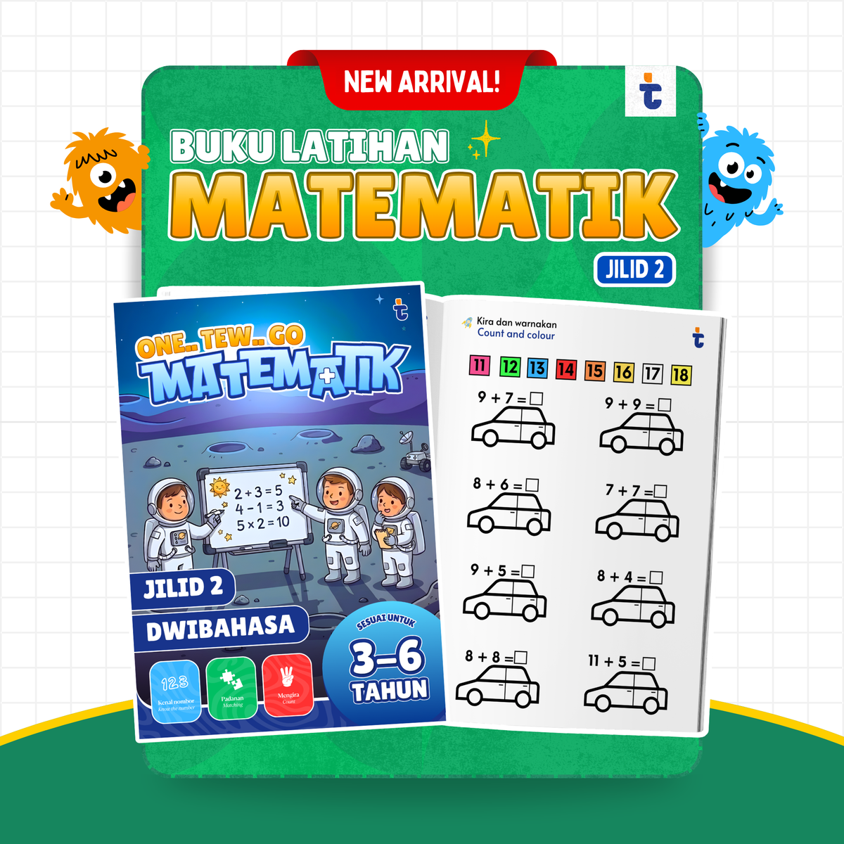 SET MATH PRASEKOLAH DWIBAHASA