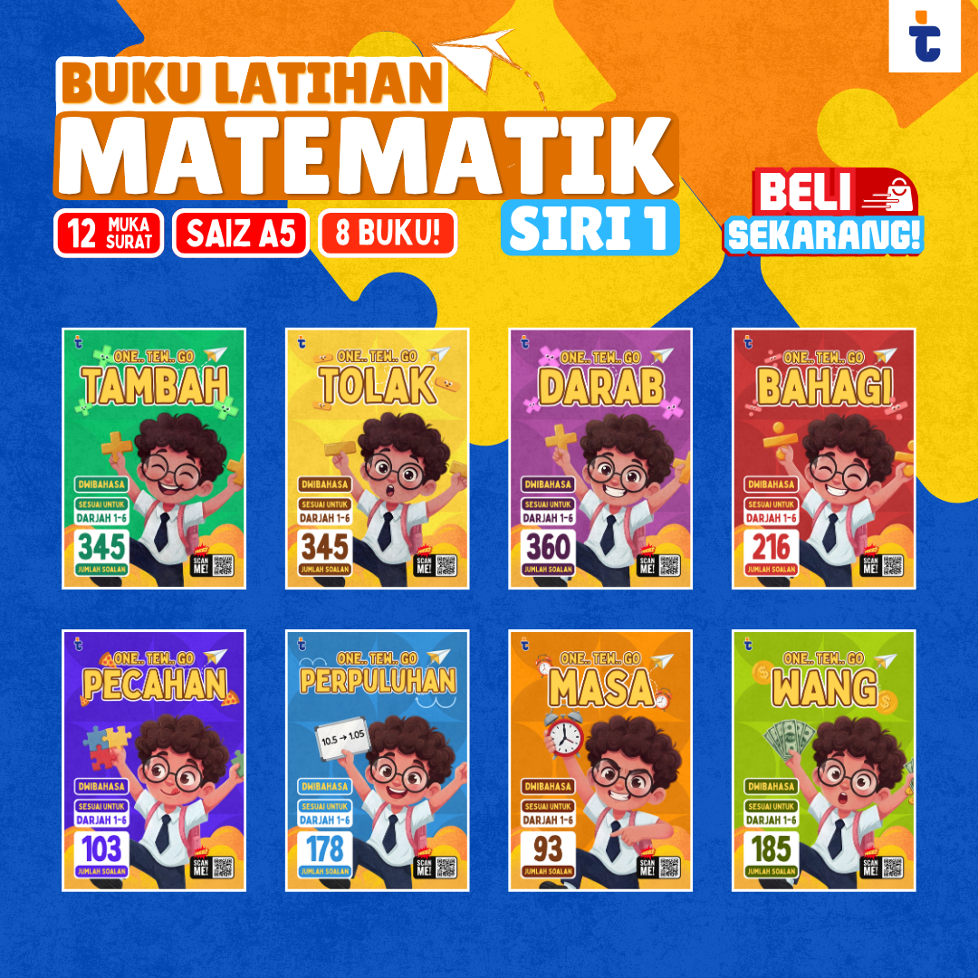 (SET SIRI 1) 8 BUKU LATIHAN MATEMATIK